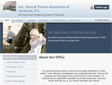 Tablet Screenshot of entsyracuse.com